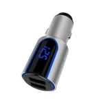 4.8A Fast Car Phone Charger 24W Zinc Alloy Rapid Dual USB Car Charger
