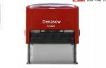 Square 58x22mmFactory Denasow Self inking stamp office use stamp rubber stamp
