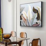 NO Original Customized Flower Colorful Hand Painted Canvas Oil Painting for