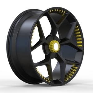 China Competitive price 20 21 22 23 inch forged wheels for Lamborghini Centenario gallardo with Golden screw factory