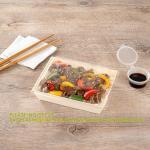 20 Oz Short Flare Wooden Containers - Containers Sold Separately, Clear Plastic