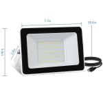 Waterproof Dimmable LED Flood Light , 5000lm 50w Ip65 LED Waterproof Floodlight