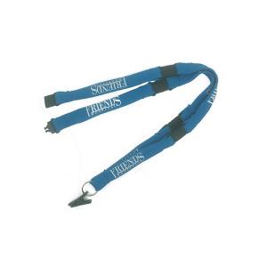 China Blue Or Black Segmented Heat Transfer Lanyard , ID Card Custom Ink Lanyards on sale