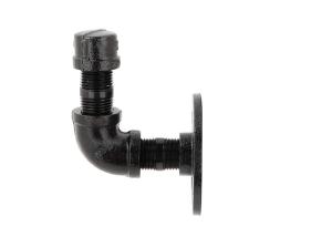 China Stylish Black Pipe Coat Rack / Pipe Clothing Rack Wall Mounted Threaded Connection factory