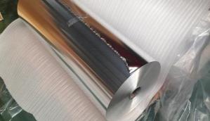 China ISO Approval Heat Seal Aluminum Foil Jumbo Roll For Food Bag Packing factory