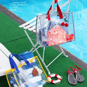 China Digital Printing Stadium Ladies PVC Beach Tote Bag factory