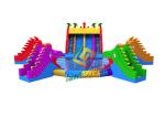 Giant Inflatable Dragon Water Park Combo / Blow Up Slide Aqua Park For Toddlers