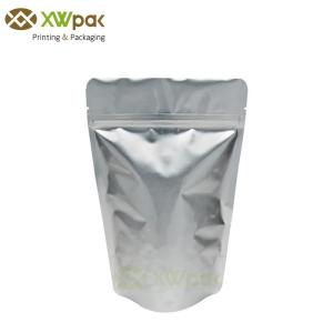 China Dried Food Storage Packing Bags 8oz Resealable Metalized One Side Clear SGS Approved factory