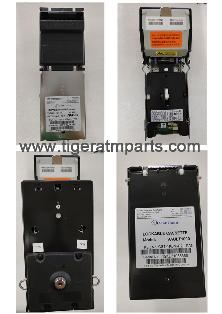 CashCode VAULT1000 Lockable Cassette CST-1KOM-P2L-PAN