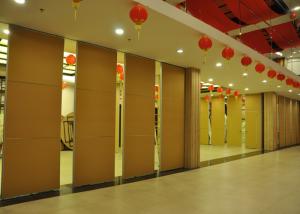 China Plywood Vinyl Office Hanging Partition System Folding Walls For Hotel factory
