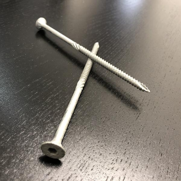 Coarse Thread Wood Deck Screws Galvanised C4 14G Bugle Head Screws 150mm With