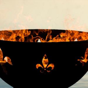 China Corten Steel Outdoor Fire Pit Patio Garden Fire Bowl Rusty Fire Pit factory