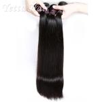 Lustrous Silky Straight Indian Remy Weave Human Hair for Black Women