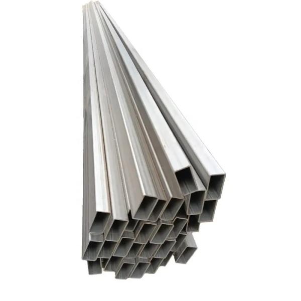 Rectangular Stainless Steel Tube Slit Edge Hair Line Finished 304 304L SS
