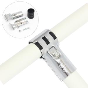 China Female Electrophoresis Black Tube Connector Clamps , DY215 Metal Pipe Clamp factory