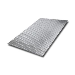 China 304 2mm T Patterned Stainless Steel Checkered Sheet For Building Floors factory