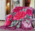 China Factory Custom Wholesale Flower Printed 100% Polyester Blankets