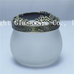 Luxury design glass yankee candle jars lids, jar metal lids sale