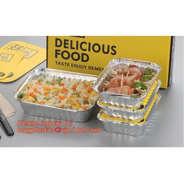 aluminum foil square container disposable Aluminum foil square container