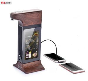 China 7inch Double Sided Screen Hand Dispenser Sanitizer Digital Advertising Kiosk factory