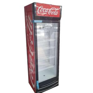 China 338L Drinks Glass Door Display Freezer Direct Cooling Single Door factory