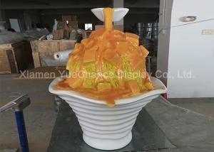 China Life Size Shopping Centre Decorations Customized Fiberglass Ice Cream Statue factory