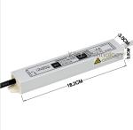 12V 20W LED Drivers Power Supply IP67 For Lightbox Light Strip Signboard