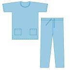 Non Woven 30GSM 50GSM Disposable Scrub Suits for patients