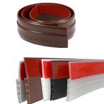 Brown TPE Door Draft Stopper for Under Door Bottom Seal Strip Home Weather