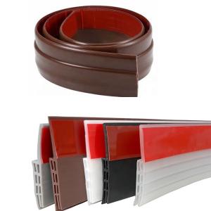China Brown TPE Door Draft Stopper for Under Door Bottom Seal Strip Home Weather Stripping factory