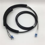 Black CPRI Fiber Cabled LC To LC Fiber Cable 75m 60m 45m 40m 10m