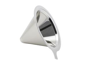 China Mini Perforated One Cup Coffee Dripper Cone Shape With Stainless Steel Materials factory