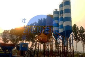 China HZS75 75m3/H Fully Environmental-Friendly Commercial Stationary Concrete Batching Plant factory
