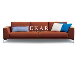China 2019 New Modern Italian Leather High End Furniture L Shaped Sofa factory