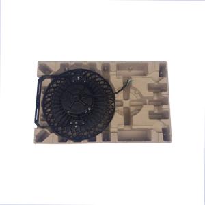 China Biodegradable Molded Pulp Shipping Tray Electronic Product Packaging Tray Manufacturer factory