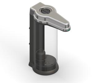 China FCC Hands Free Kitchen Soap Dispenser 9CM 500ML Black Sensor factory
