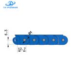 Double Row Conveyor Chain Plate Corrosion Resistance With Stainless Steel Axles