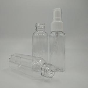 China Reusable Round Clear PET Plastic Spray Bottle factory