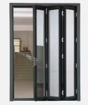 Eco Friendly Aluminum Folding Door Office Thermal Break Folding Patio Doors