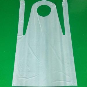 China White Protective Eco-friendly Oilproof Disposable Plastic Aprons factory