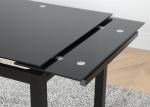 Extendable Glass Top 88KGS 170x70cm Modern Dining Table