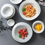 LFGB Lightweight Hotel A Grade Porcelain Plates Microwave Safe