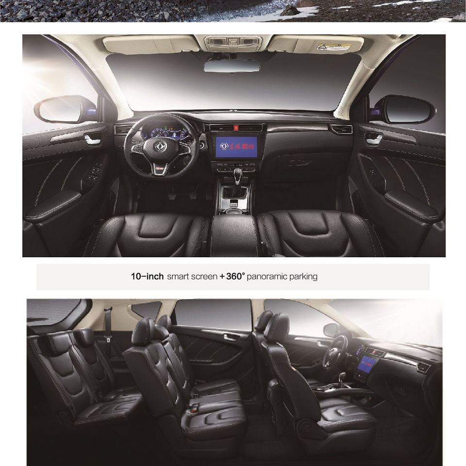 DFSK Dongfeng 2023 Euro VI Gasoline Mini Auto 0km Used Car Glory 580 Sedan Large Space 3 Row 7 Flexible Seat SUV