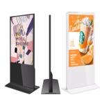 75" Floor Standing digital signage mediaplayer Free CMS 4K Android Windows Dual