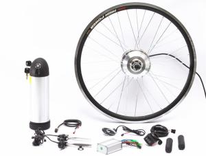 China Easy Assemble Electric Bike Conversion Kit Front Aluminum Alloy Stator Silver Motor Wheel factory