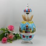Shinny Gifts New Russia Toothpick Holder Toothpick Box for Tableware Decoration