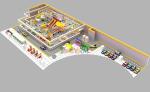 629 Squares Childrens Indoor Play Ground Multi Event Indoor Play Place Equipment