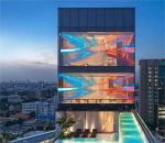 Aluminum Transparent LED Screen Panel for Clothing Store 1000*1000mm Giant
