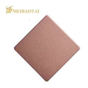 China Sandblasted Decorative Stainless Steel Sheet SS 304 Material 4x8 Feet factory