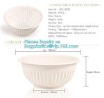 24oz disposable plastic soup bowl corn starch white bowls with lids,Disposable